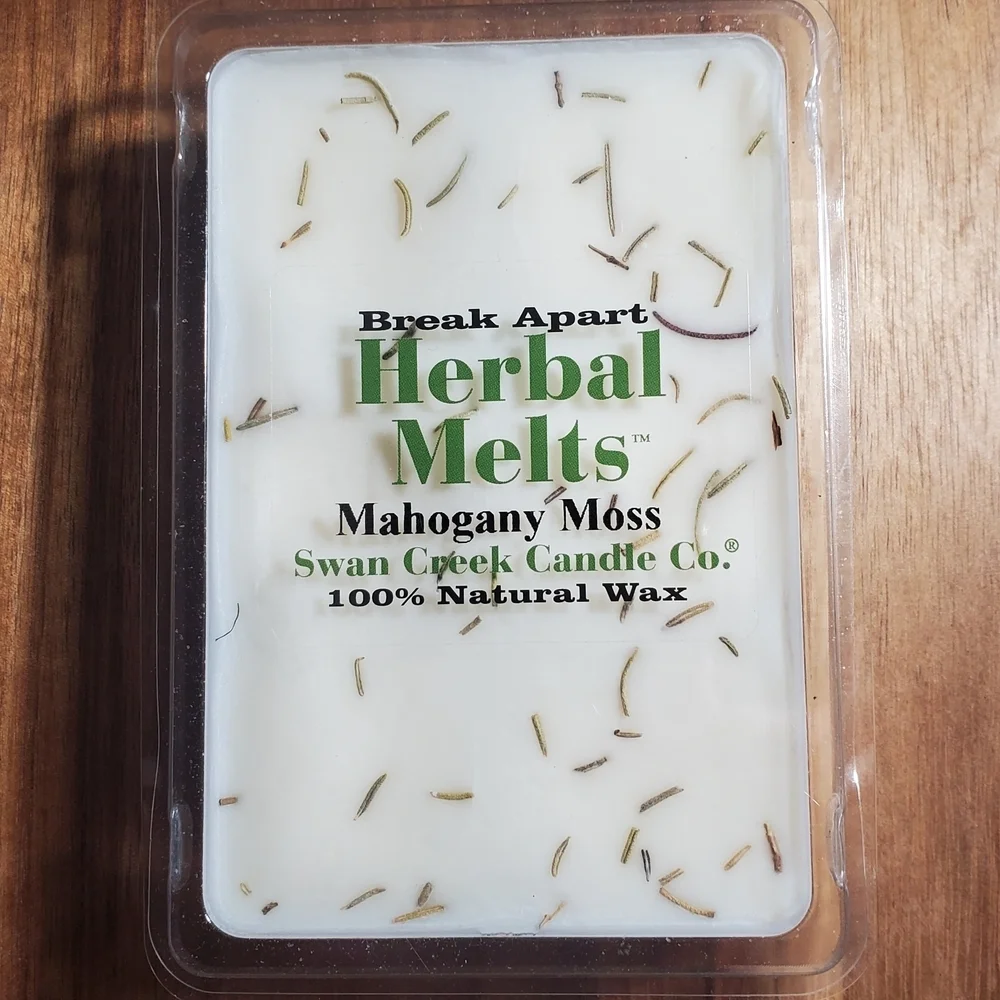 MAHOGANY MOSS SWAN CREEK CANDLE CO Herbal Melts Natural Wax 5.25 oz